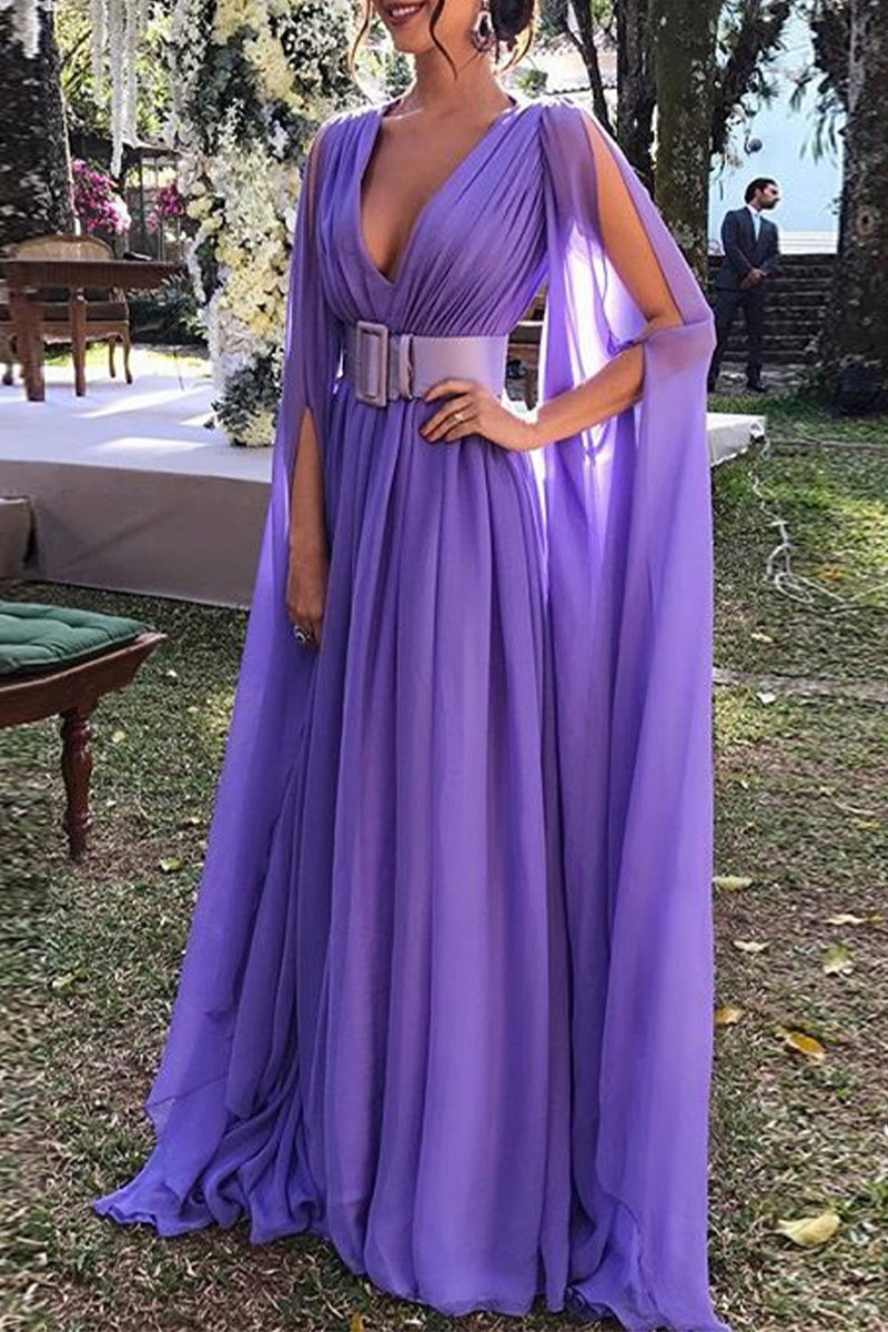 Kaynafashions - Sexy Print Without Belt V Neck Dresses