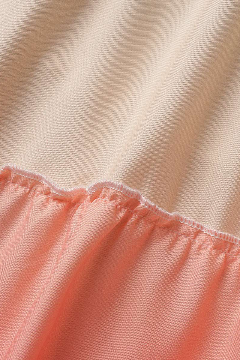 Kaynafashions - Elegant Gradual Change Patchwork Frenulum V Neck Printed Dress Dresses(3 Colors)