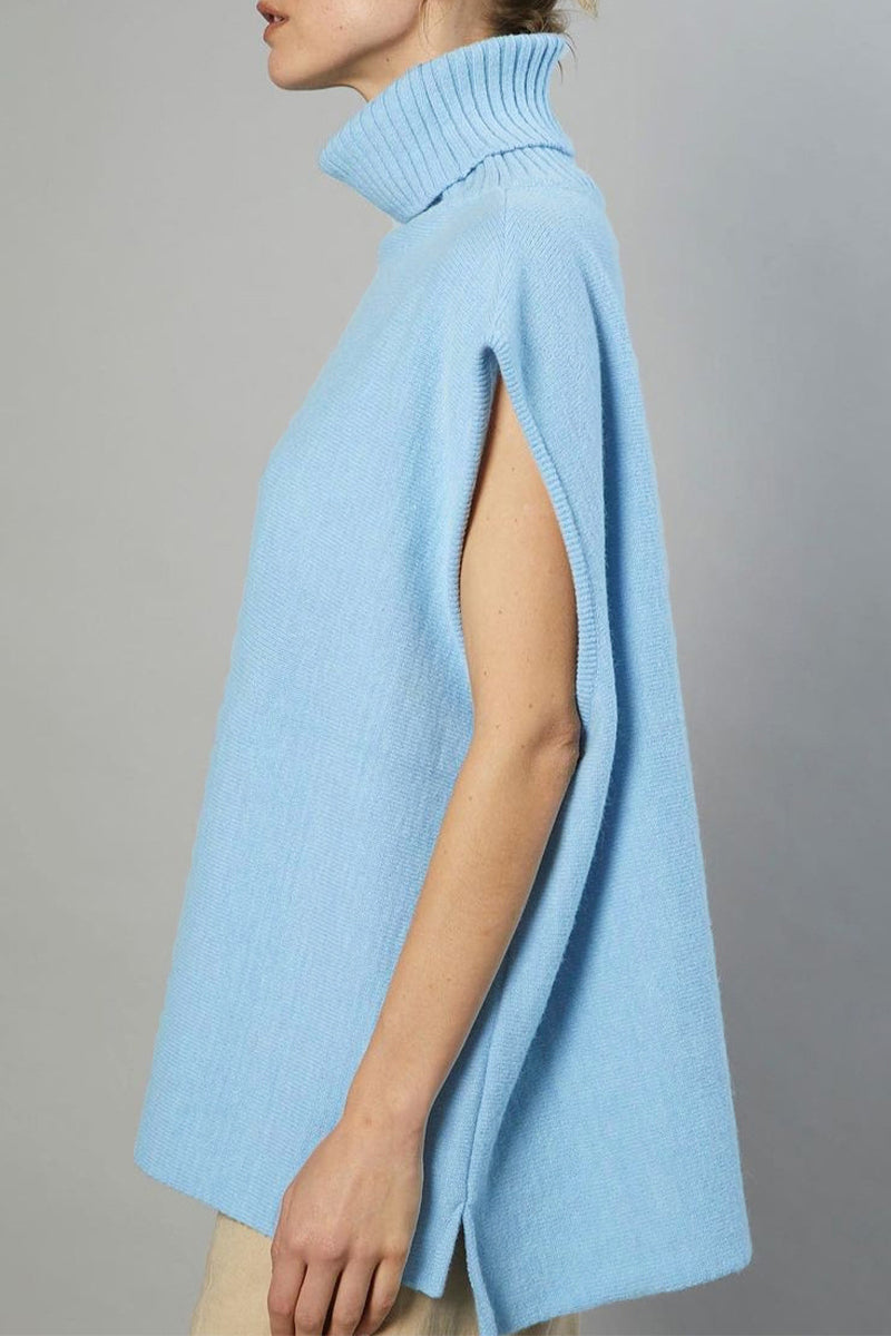 Kaynafashions - Work British Style Solid Patchwork Turtleneck Tops