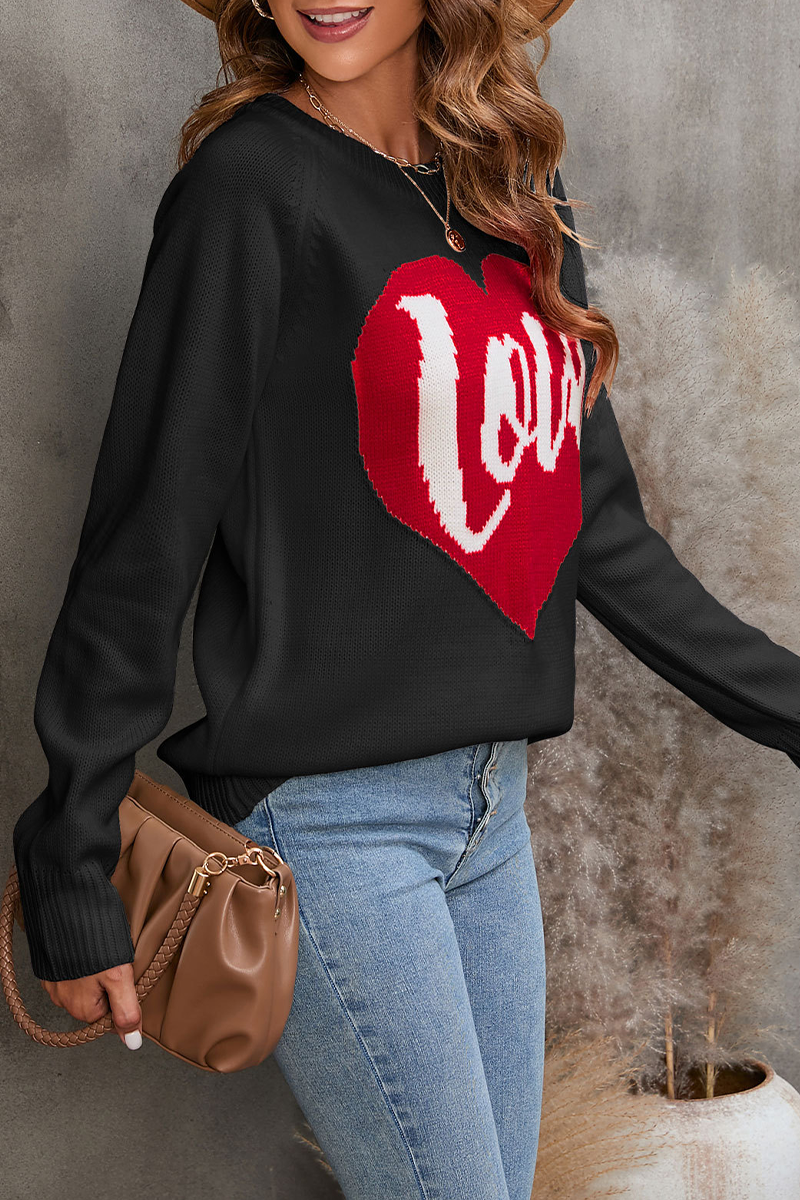 Kaynafashions - Casual Embroidery Patchwork O Neck Sweaters(4 colors)