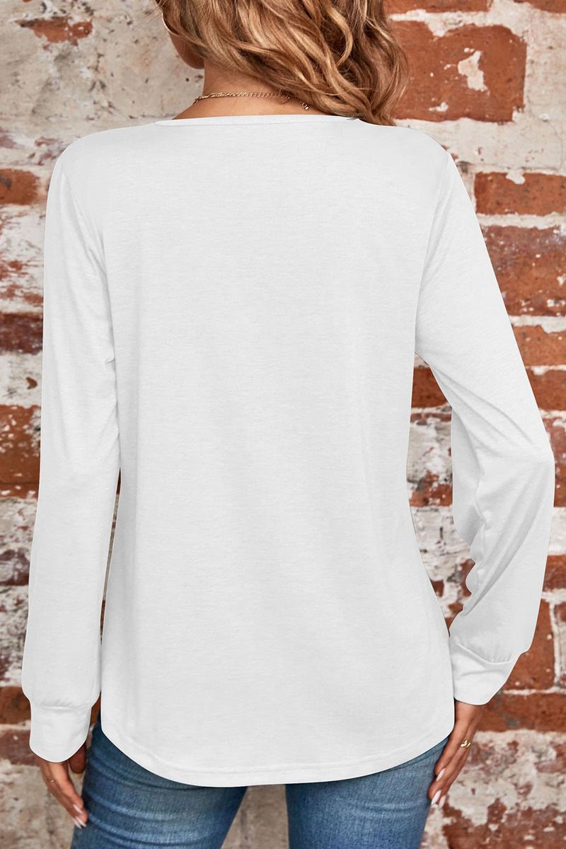 Kaynafashions - Casual Solid Fold Square Collar Tops