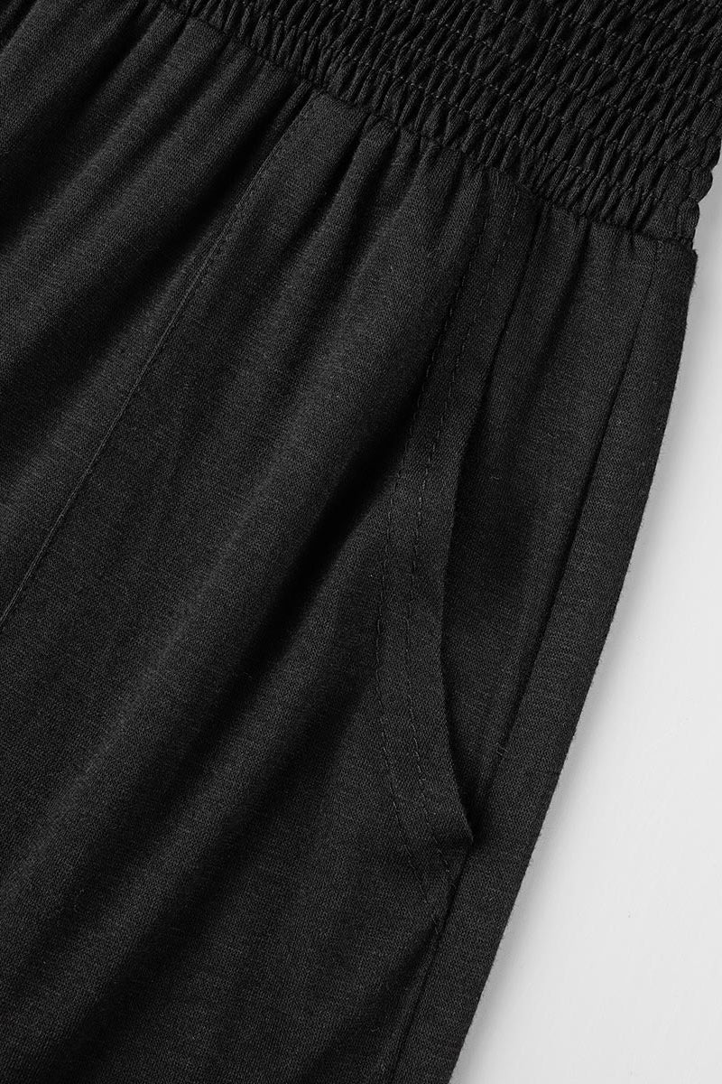 Kaynafashions - Casual Solid Patchwork Square Collar Loose Jumpsuits(6 Colors)