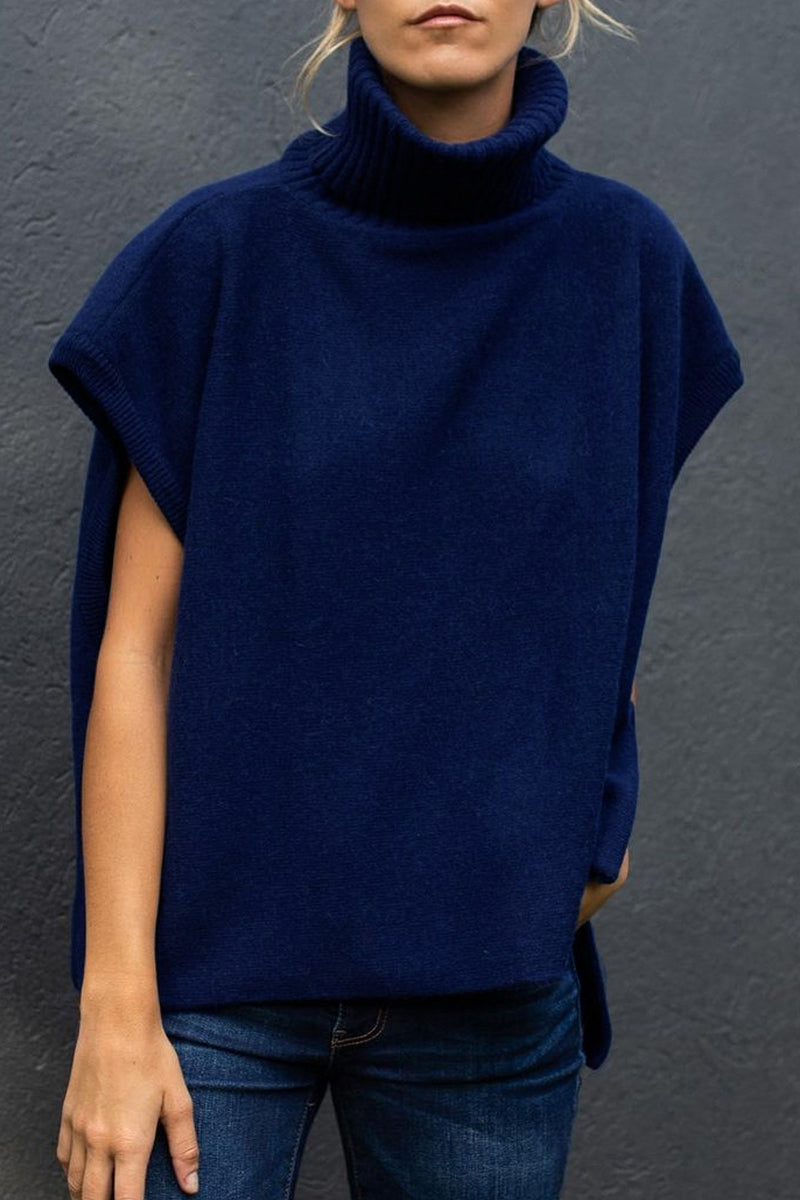 Kaynafashions - Work British Style Solid Patchwork Turtleneck Tops