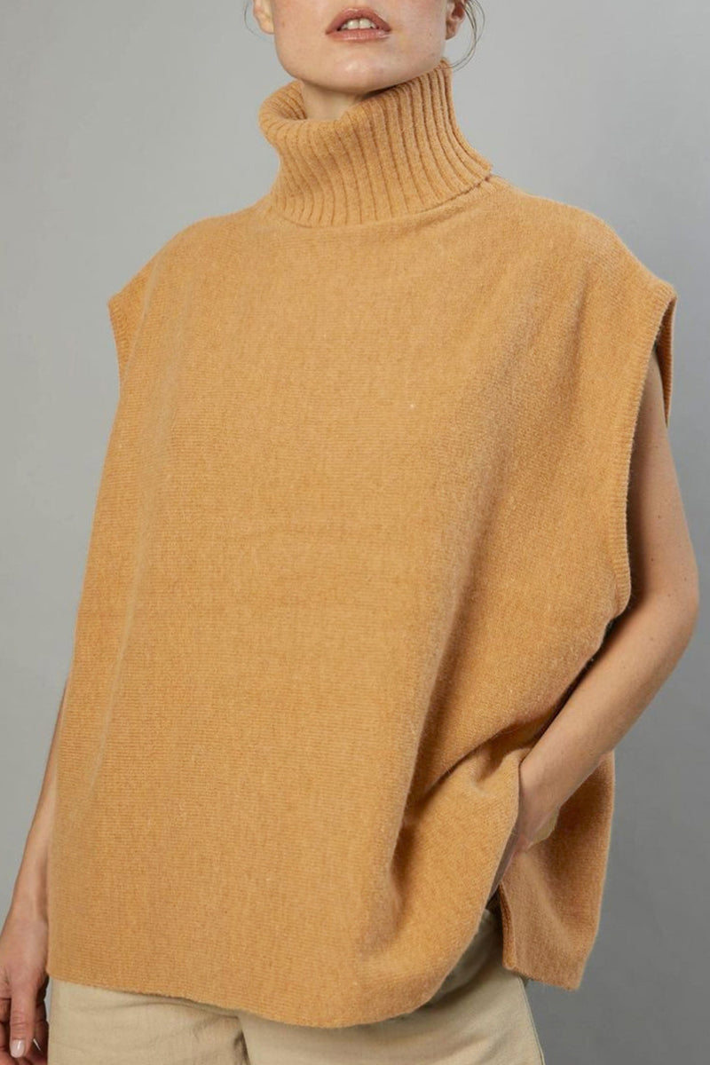 Kaynafashions - Work British Style Solid Patchwork Turtleneck Tops