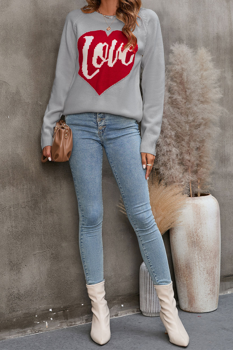 Kaynafashions - Casual Embroidery Patchwork O Neck Sweaters(4 colors)