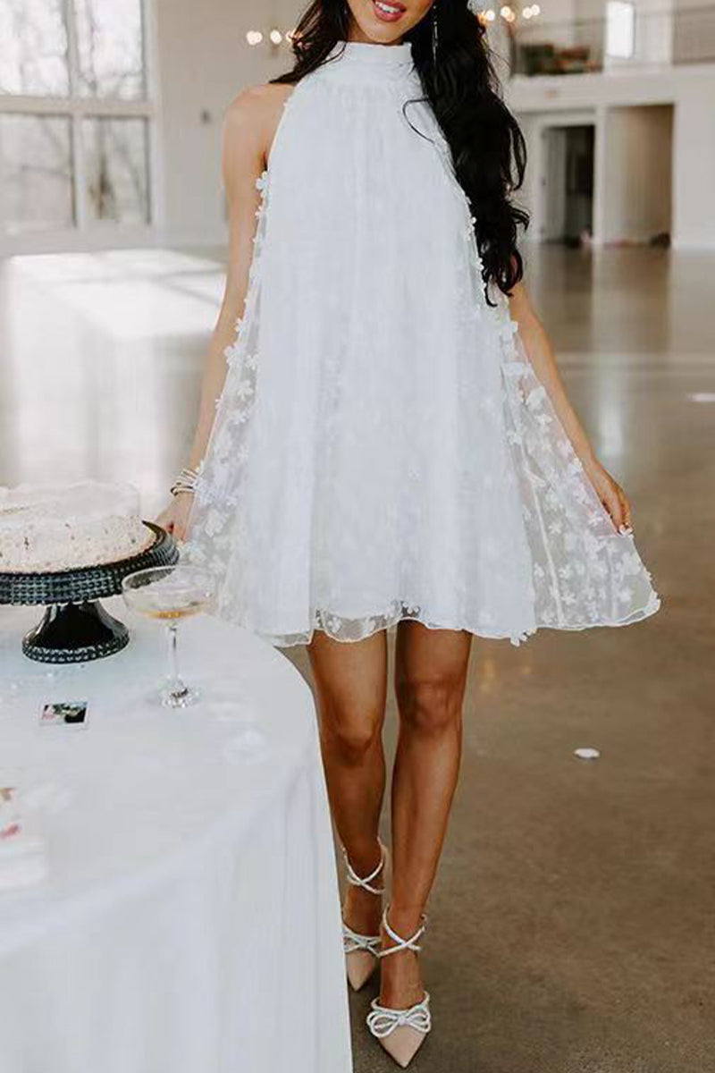 Kaynafashions - Sweet Celebrities Elegant Solid Patchwork Cold Shoulder Princess Dresses