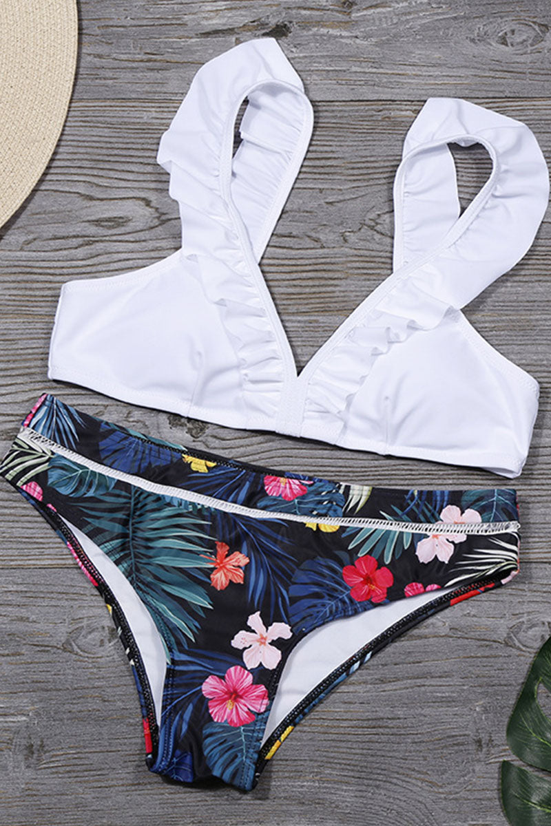 Kaynafashions - Fashion Sexy Print Patchwork Swimwears(7 Colors)