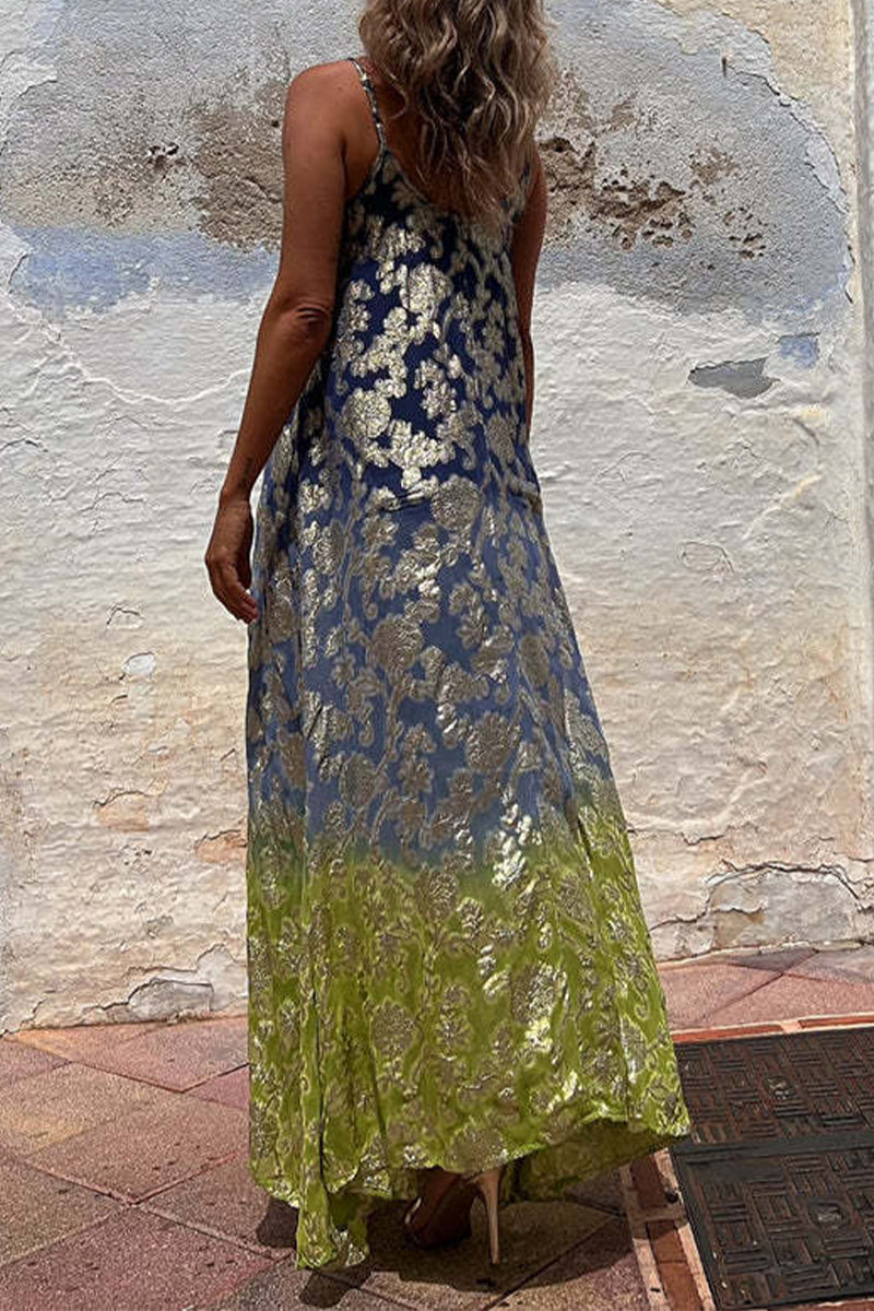 Kaynafashions - Casual College Print Pocket V Neck Sling Dress Dresses