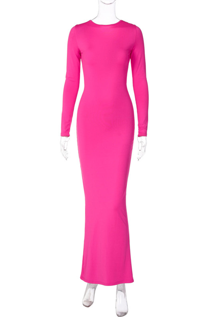 Kaynafashions - Sexy Solid Fold V Neck A Line Dresses(3 Colors)