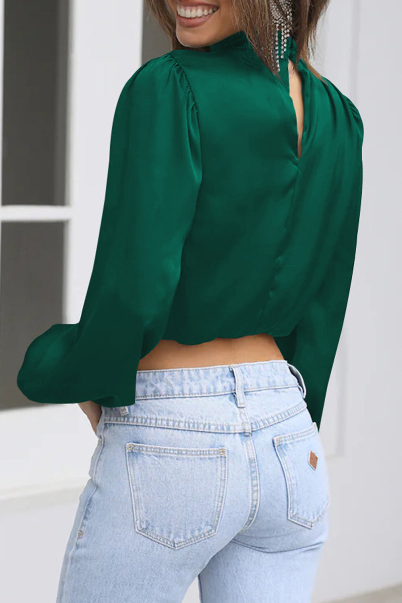 Kaynafashions - Elegant Solid Patchwork Halter Tops