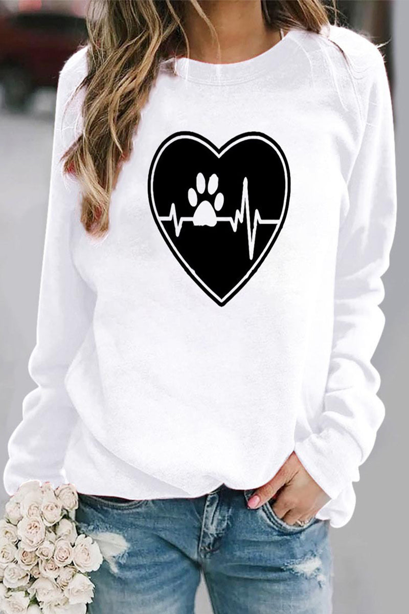 Kaynafashions - Casual Print O Neck Tops