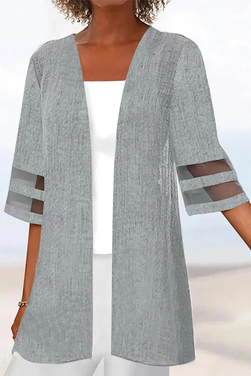 Kaynafashions - Casual Solid Outerwear