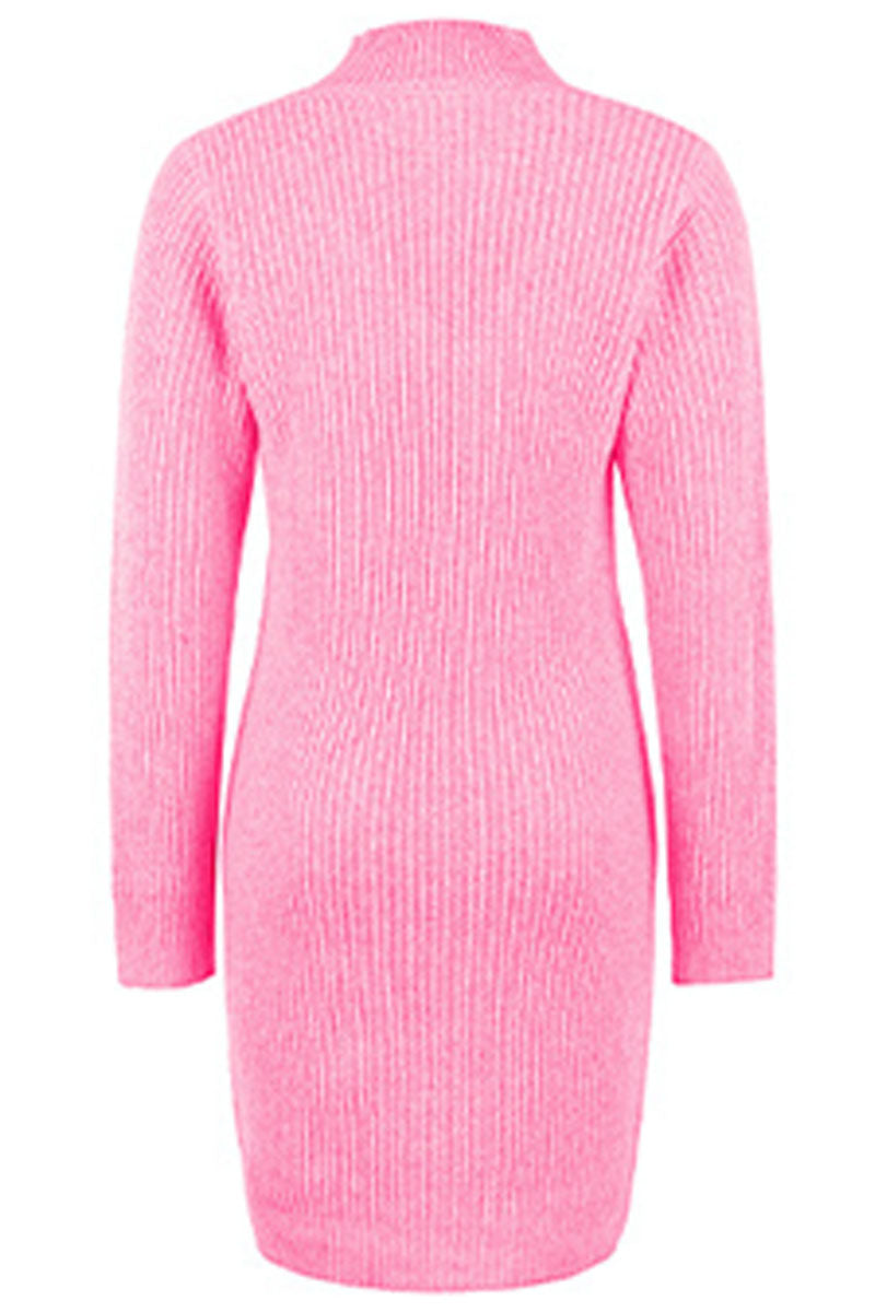 Kaynafashions - Fashion Solid Hollowed Out Beading Halter Straight Dresses(4 colors)