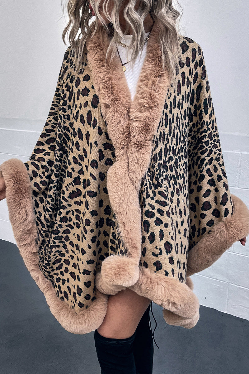 Kaynafashions - Street Elegant Leopard Patchwork Outerwear