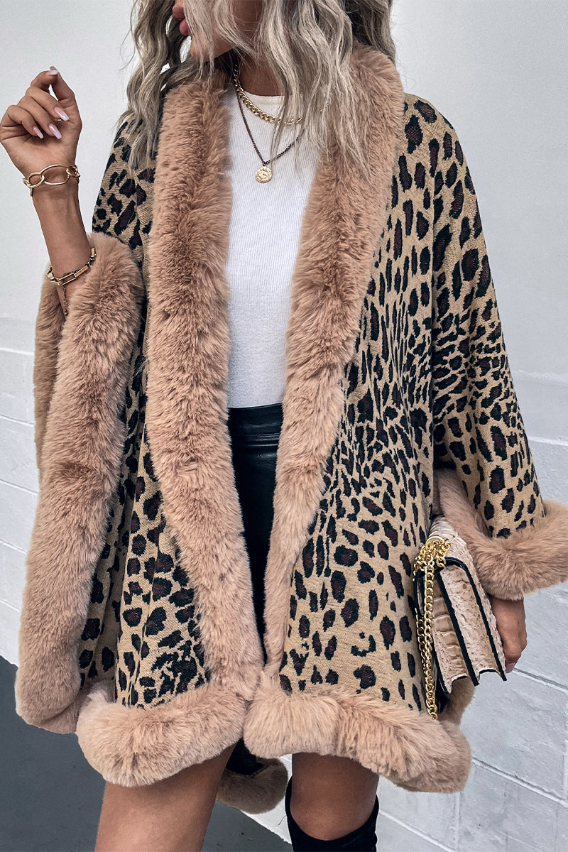 Kaynafashions - Street Elegant Leopard Patchwork Outerwear