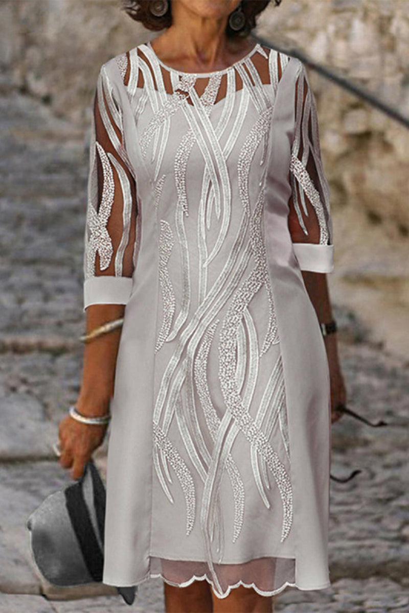 Kaynafashions - Casual Solid Buttons V Neck Long Sleeve Dresses(4 Colors)