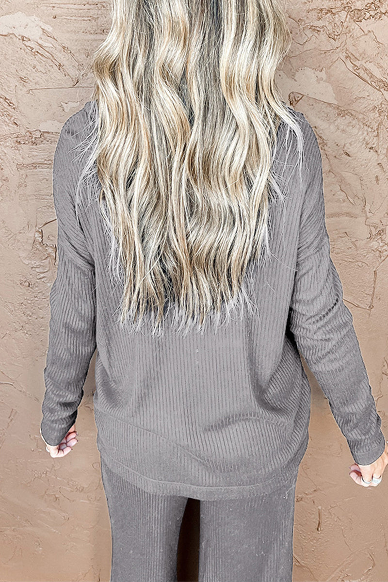 Kaynafashions - Casual Solid Patchwork Turtleneck Long Sleeve Two Pieces(3 Colors)