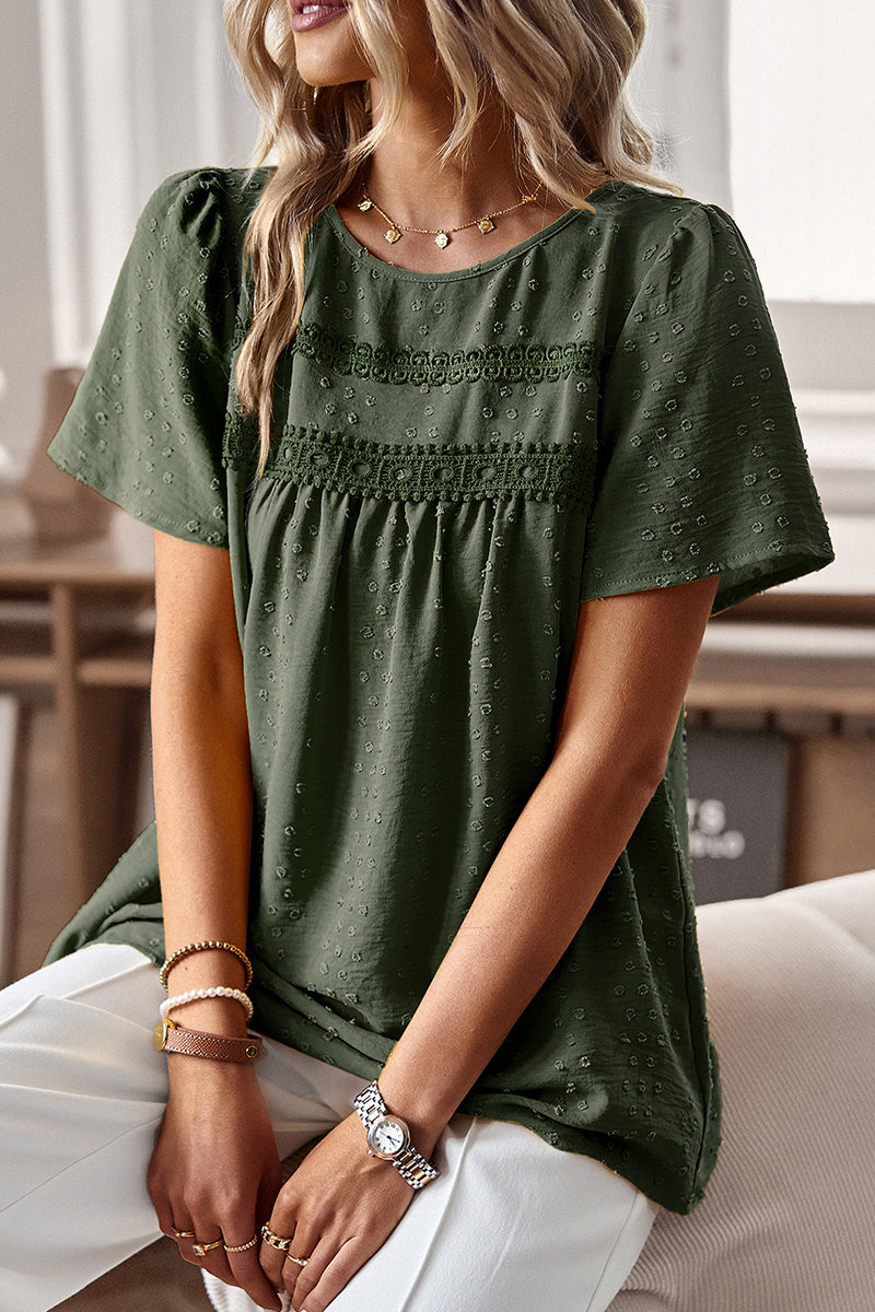 Kaynafashions - Casual Simplicity Solid O Neck Tops