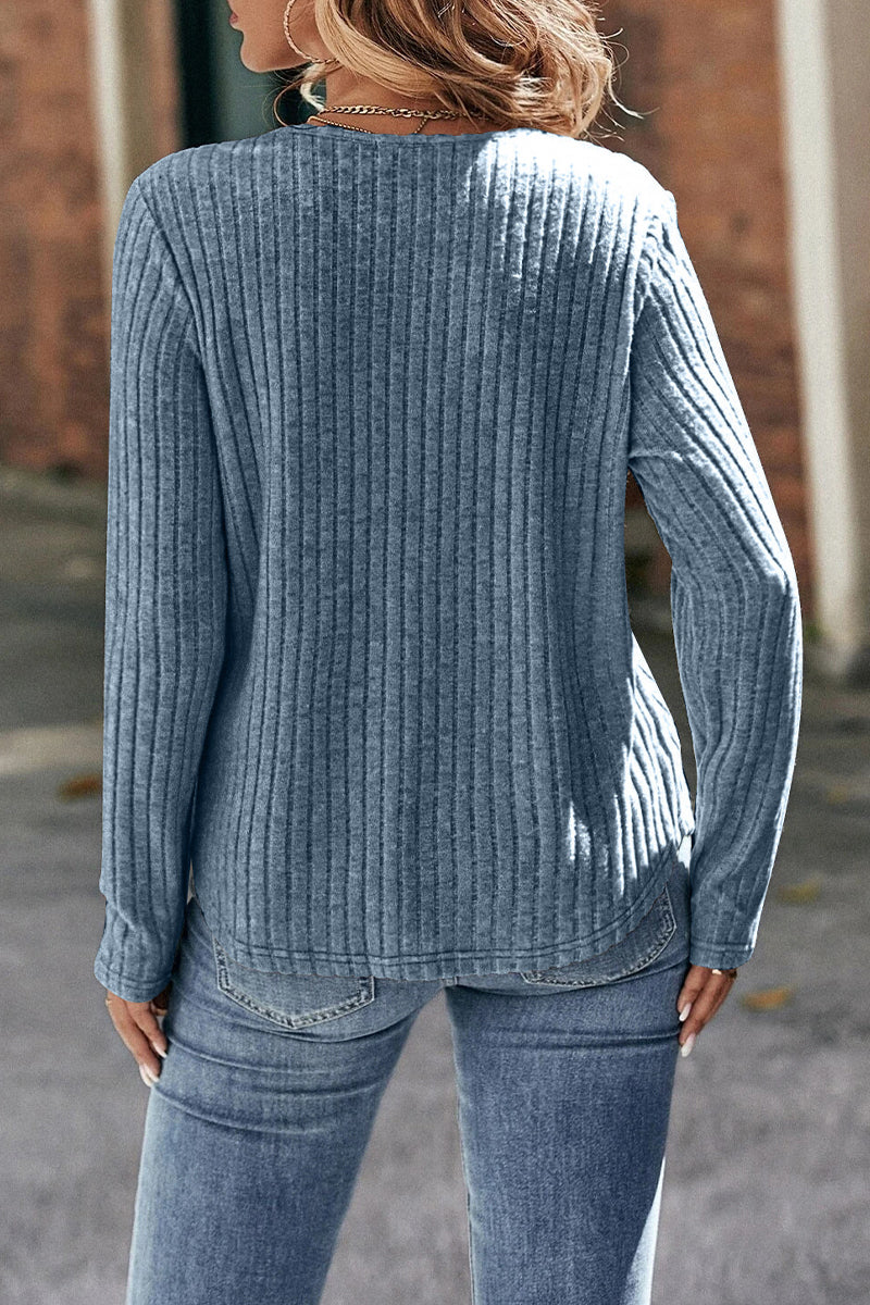 Kaynafashions - Casual Solid Lace O Neck Tops