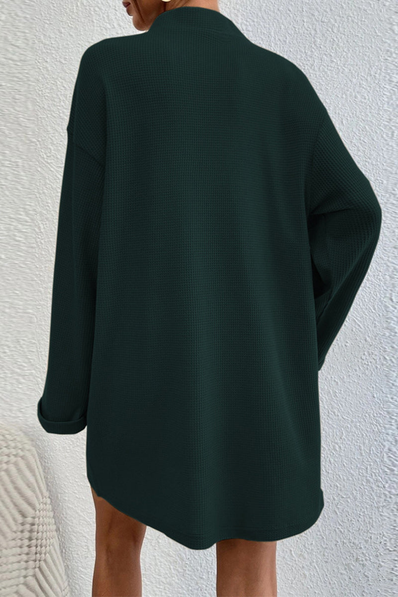 Kaynafashions - Casual Solid Pocket V Neck A Line Dresses