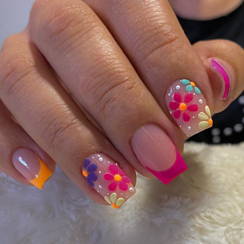 Kaynafashions - Casual Simplicity Print Basic Nail Paste