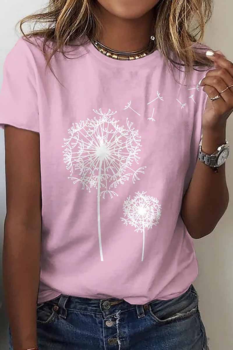 Kaynafashions - Street Print O Neck T-Shirts(8 Colors)