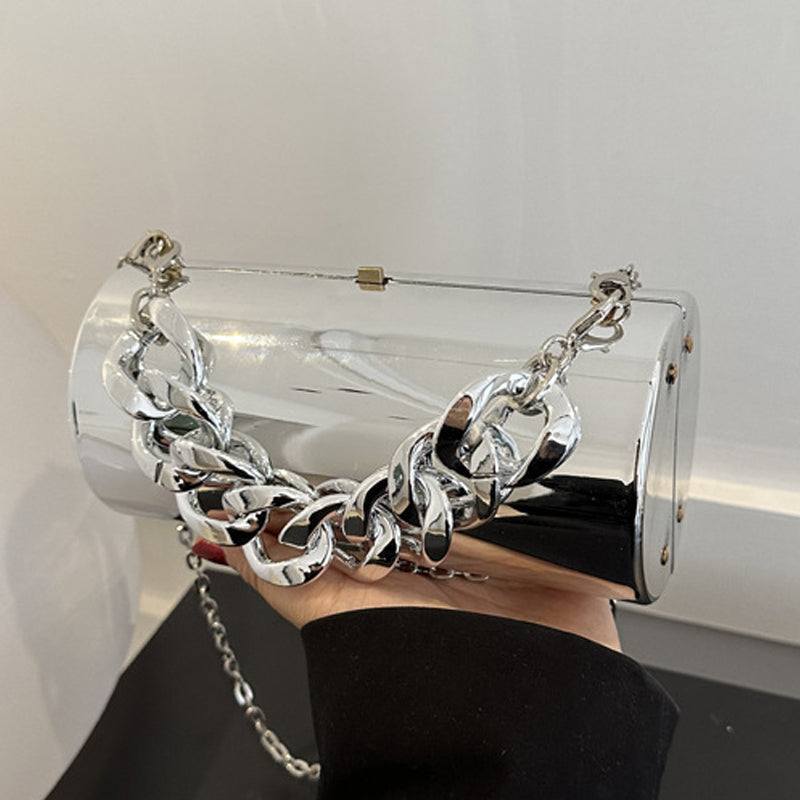 Kaynafashions - Casual Solid Patchwork Chains Bags