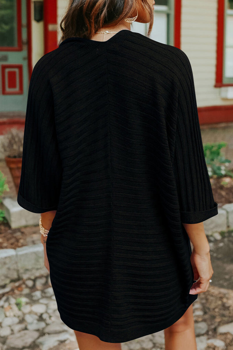 Kaynafashions - Casual Solid Scarf Collar Tops