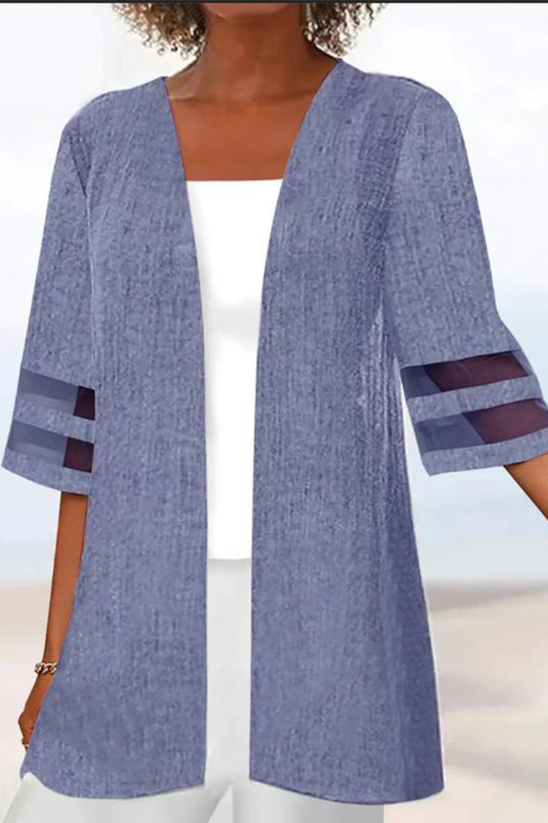 Kaynafashions - Casual Solid Outerwear