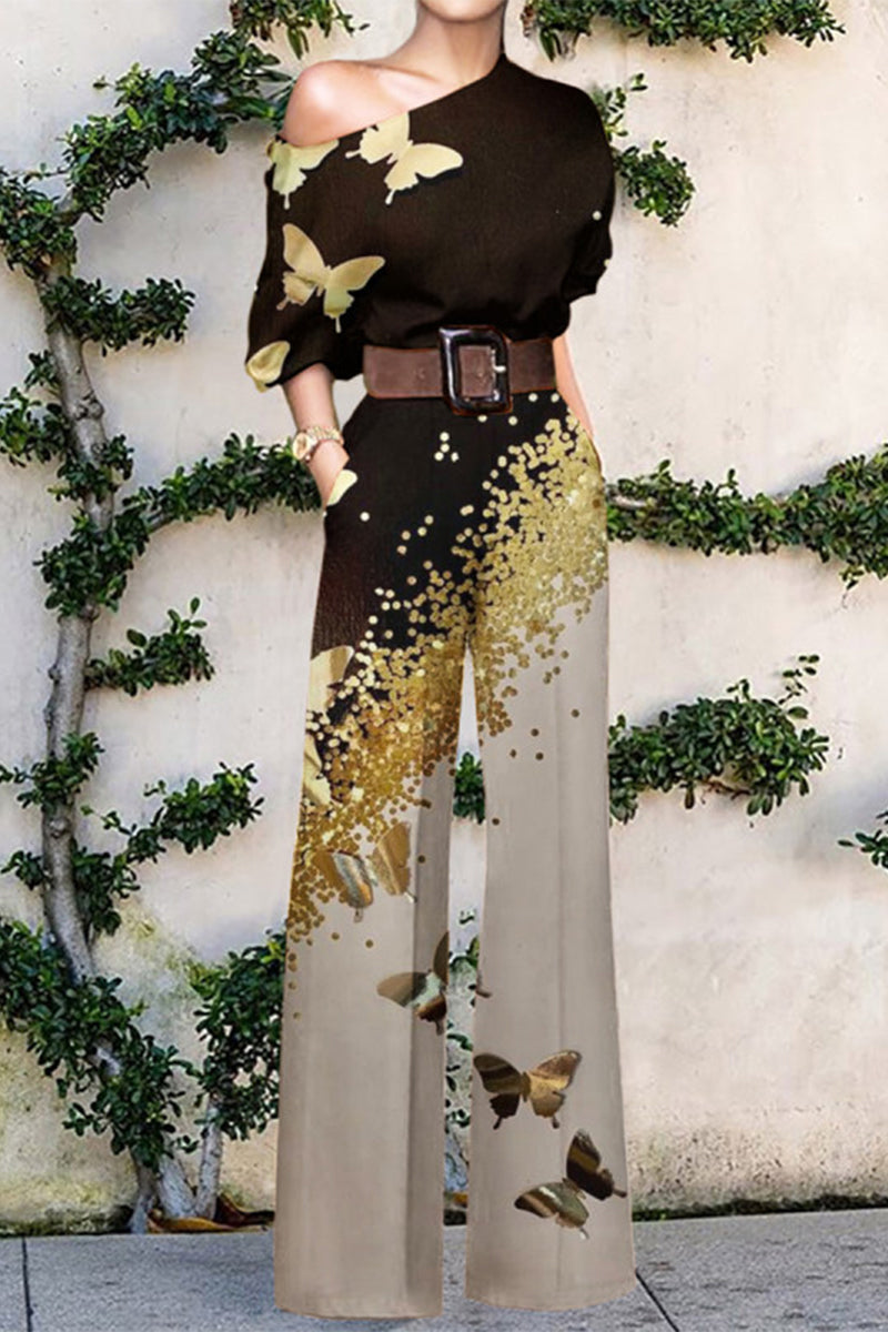 Kaynafashions - Fashion Casual Without Belt One Shoulder Loose Jumpsuits(10 colors)