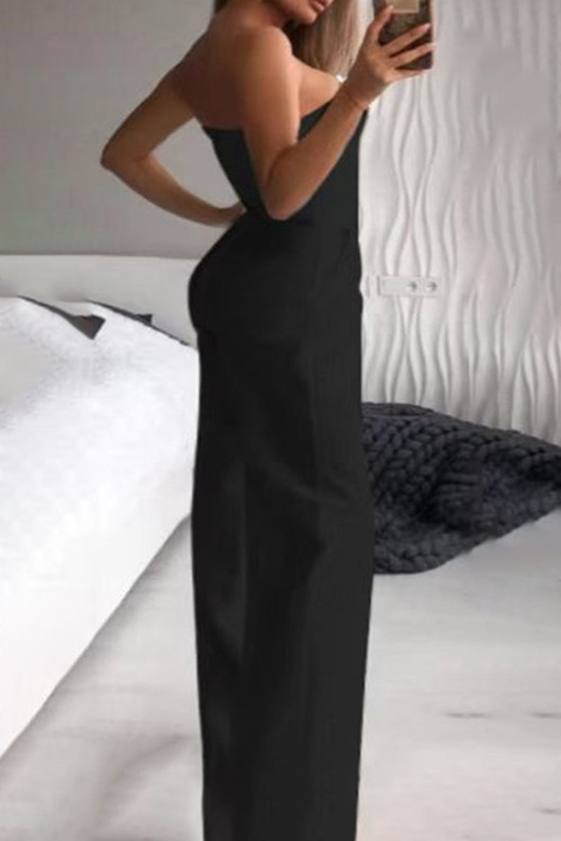 Kaynafashions - Casual Solid Color Regular Jumpsuits(3 Colors)