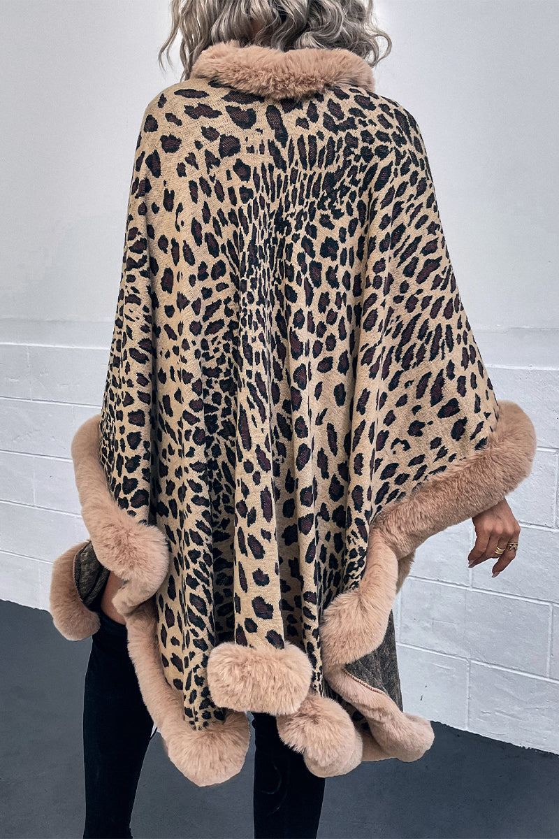 Kaynafashions - Street Elegant Leopard Patchwork Outerwear
