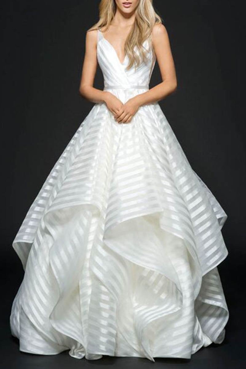 Kaynafashions - Elegant Solid Backless V Neck Evening Dress Dresses