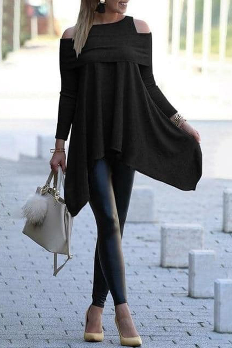 Kaynafashions - Casual Solid Solid Color O Neck T-Shirts(4 Colors)