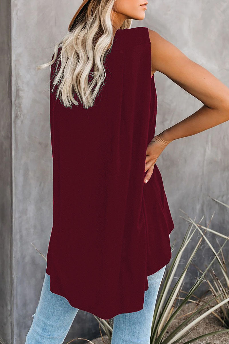 Kaynafashions - Fashion Simplicity Solid O Neck Tops(5 Colors)