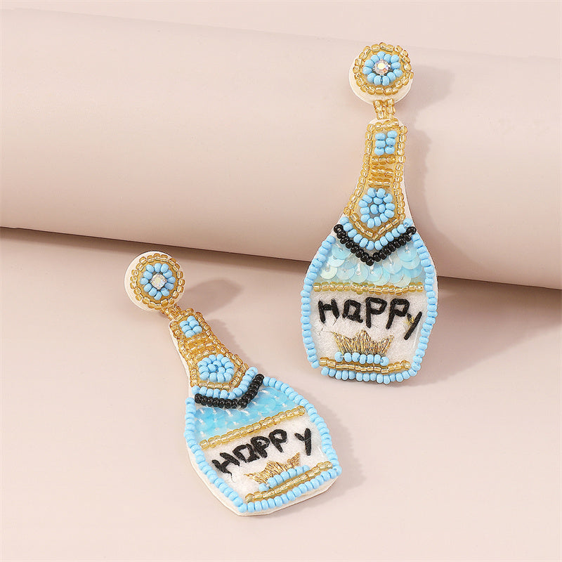 Kaynafashions - Casual Daily Patchwork Sequins Earrings