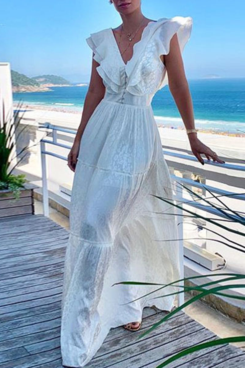 Kaynafashions - Celebrities Elegant Solid Backless V Neck Evening Dress Dresses