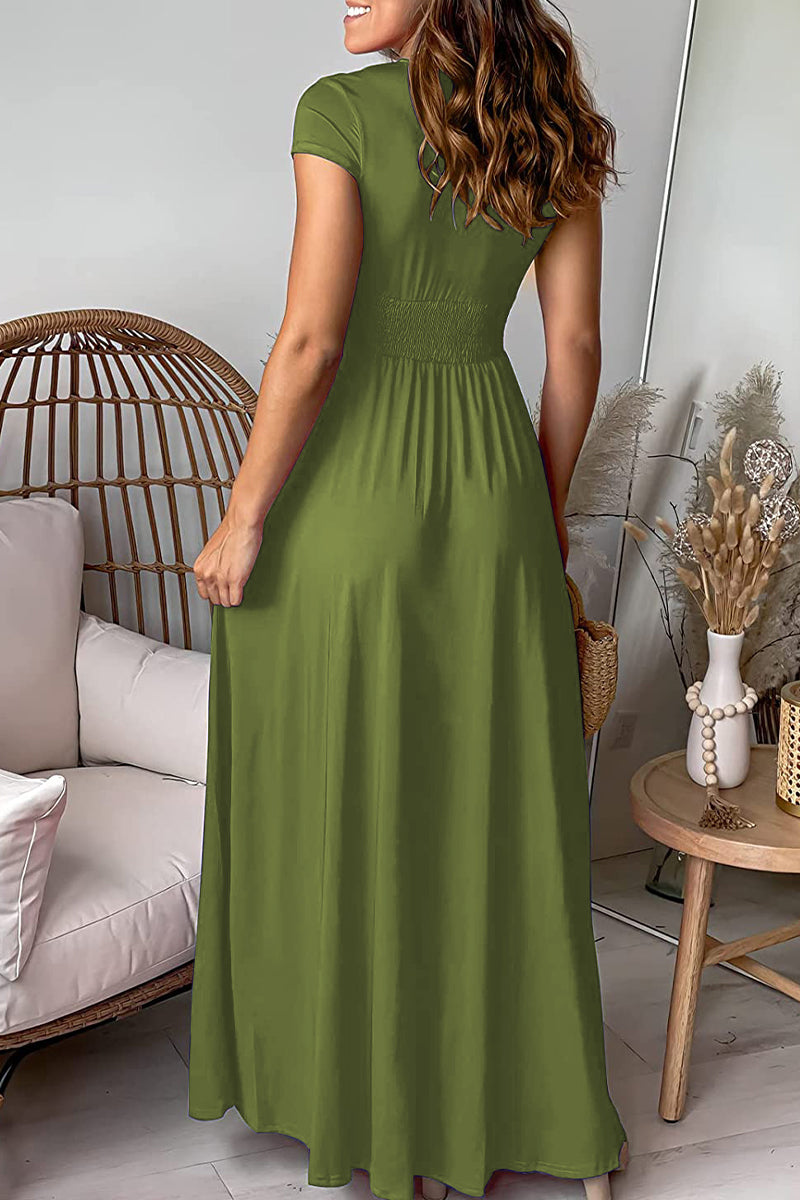 Kaynafashions - Celebrities Elegant Solid Asymmetrical Halter Irregular Dress Dresses(7 Colors)