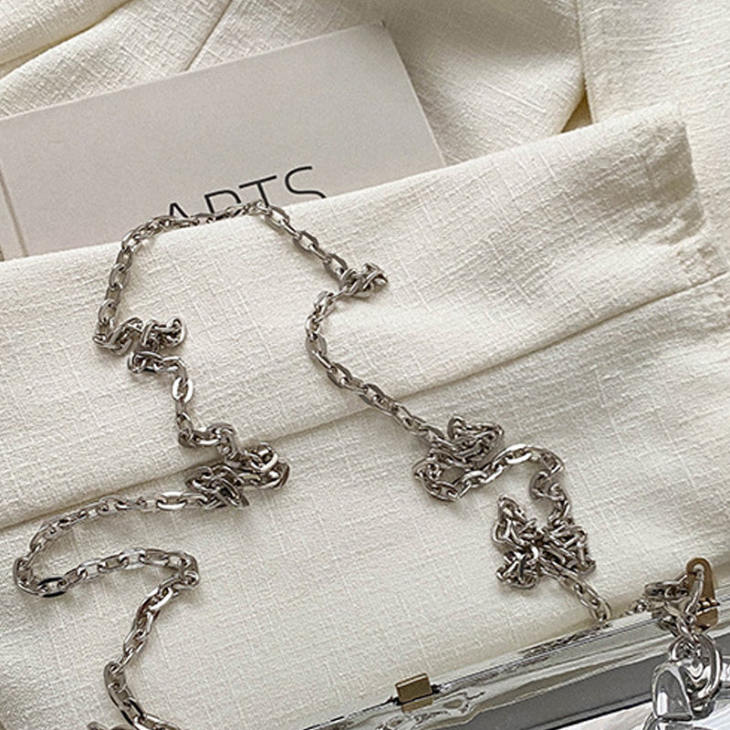 Kaynafashions - Casual Solid Patchwork Chains Bags