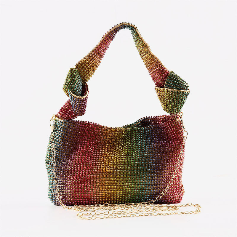 Kaynafashions - Fashion Solid Rhinestone Patchwork Bags