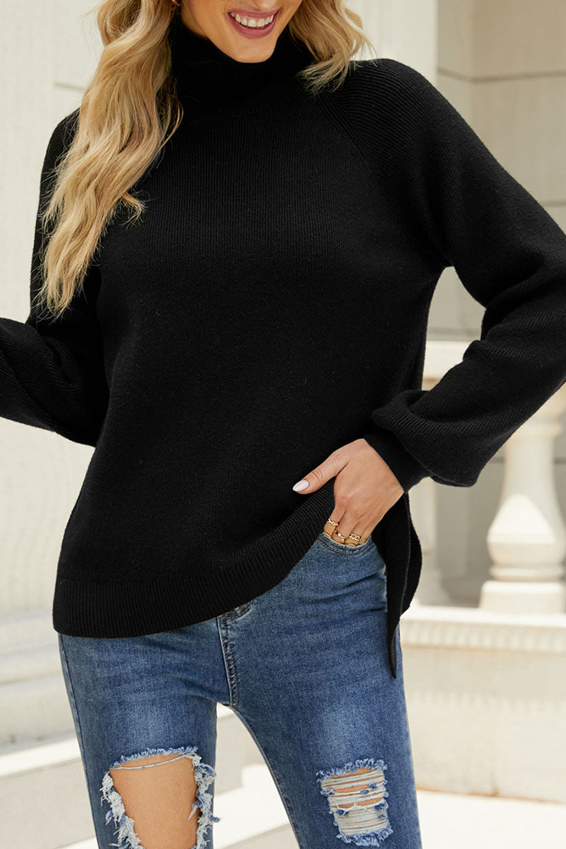 Kaynafashions - Casual Solid Frenulum O Neck Sweaters(5 colors)