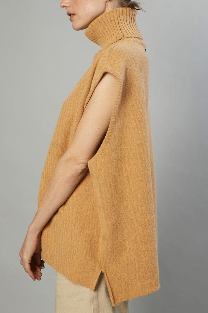 Kaynafashions - Work British Style Solid Patchwork Turtleneck Tops