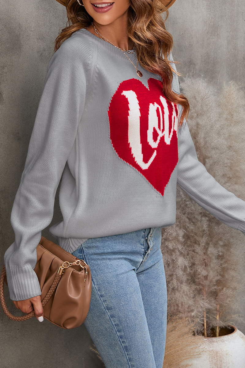 Kaynafashions - Casual Embroidery Patchwork O Neck Sweaters(4 colors)