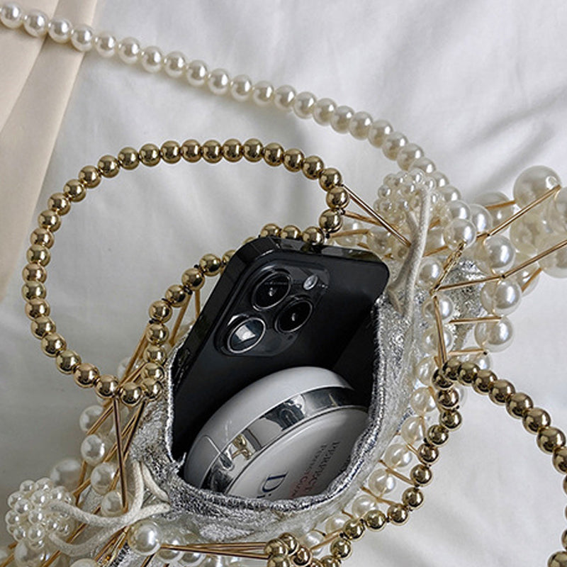 Kaynafashions - Casual Patchwork Pearl Bags