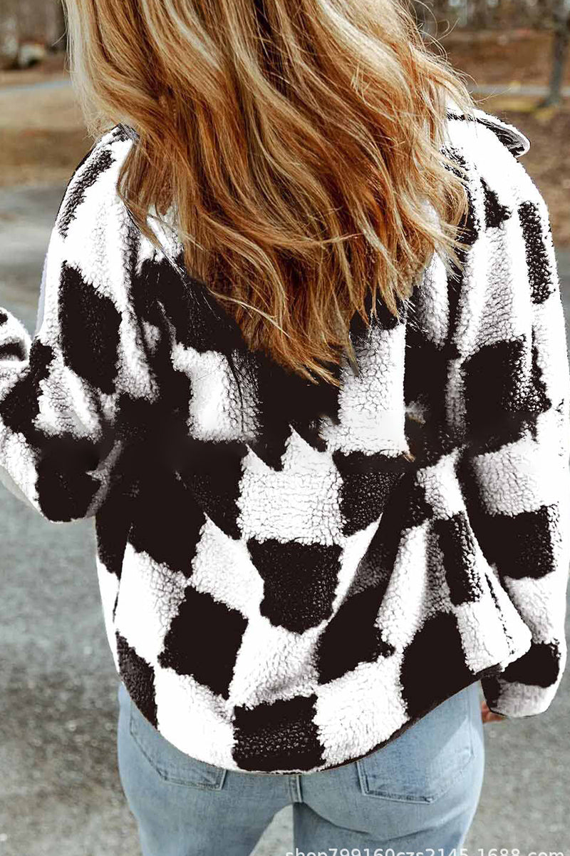 Kaynafashions - Casual Solid Patchwork Turndown Collar Outerwear