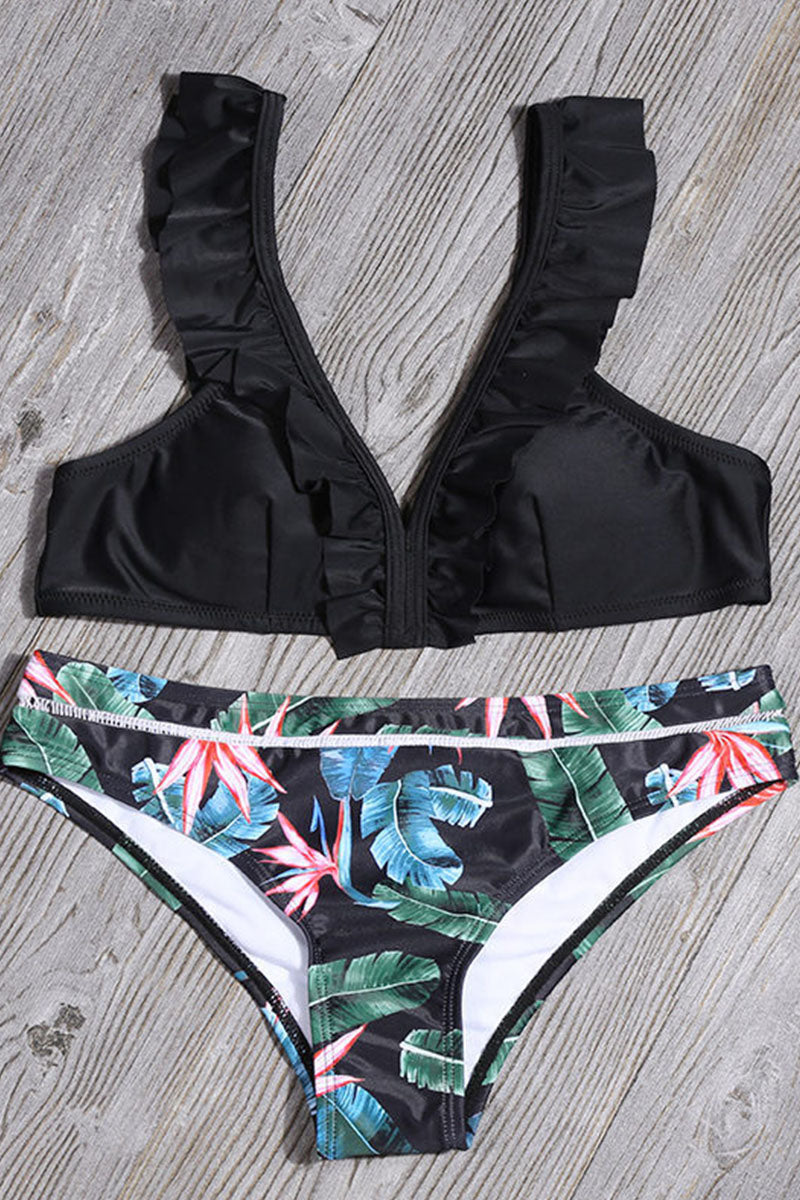 Kaynafashions - Fashion Sexy Print Patchwork Swimwears(7 Colors)