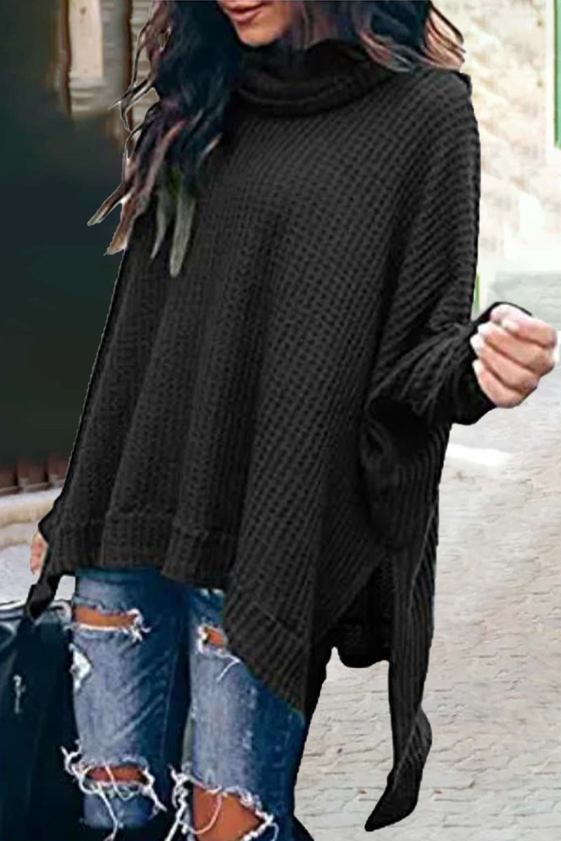 Kaynafashions - Casual Solid Color Turtleneck Sweaters(5 Colors)