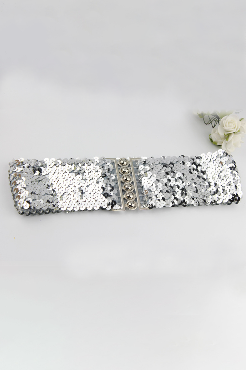 Kaynafashions - Fashion Elegant Solid Patchwork Sequins Belts