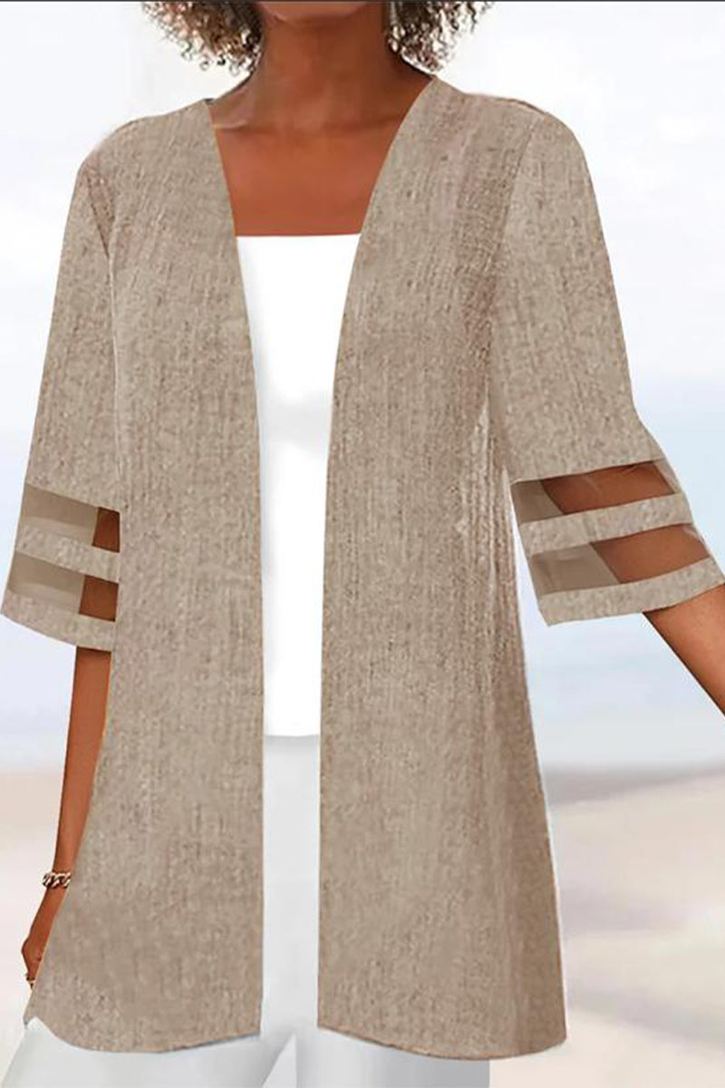 Kaynafashions - Casual Solid Outerwear