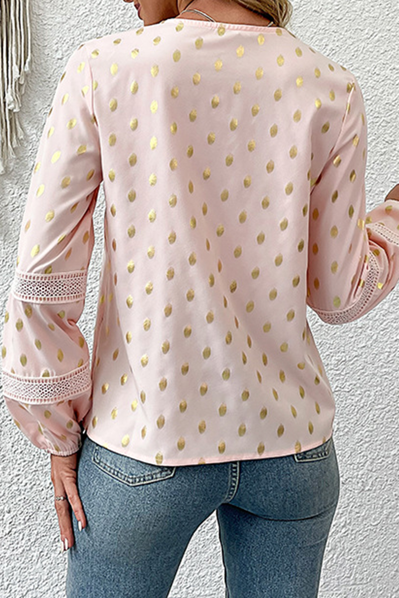 Kaynafashions - Street Solid Hollowed Out V Neck Tops